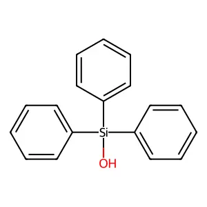 Triphenylsilanol structure