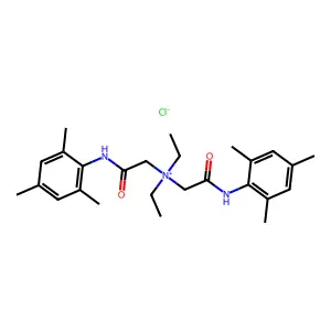 Bis((mesitylcarbamoyl)methyl)diethylammonium chloride structure