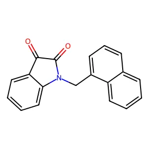 1-(1-naphthylmethyl)-1H-indole-2,3-dione structure