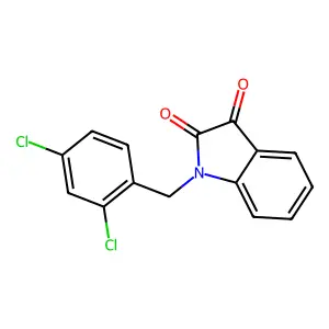 1-(2,4-dichlorobenzyl)-1H-indole-2,3-dione structure