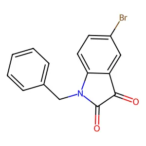 1-benzyl-5-bromoindole-2,3-dione structure