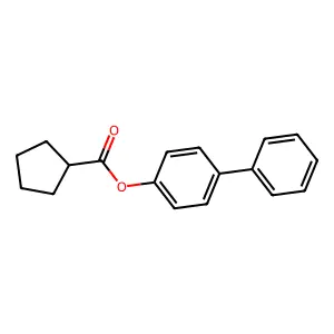 [1,1'-biphenyl]-4-yl cyclopentanecarboxylate structure