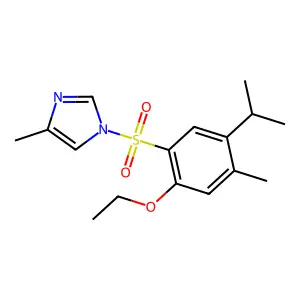 1-(2-ethoxy-4-methyl-5-propan-2-ylphenyl)sulfonyl-4-methylimidazole structure