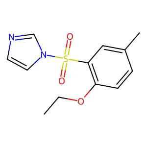 1-(2-ethoxy-5-methylphenyl)sulfonylimidazole structure