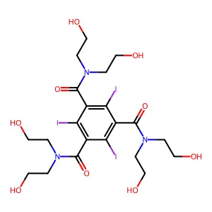 Compound C21H30I3N3O9 structure