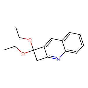 1,1-diethoxy-2H-cyclobuta[b]quinoline structure