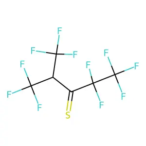 1,1,1,2,2,5,5,5-octafluoro-4-(trifluoromethyl)pentane-3-thione structure