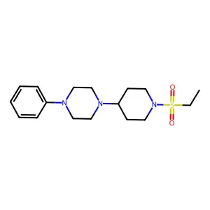 1-[1-(ethylsulfonyl)-4-piperidinyl]-4-phenylpiperazine structure