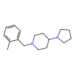 1-(2-methylbenzyl)-4-(1-pyrrolidinyl)piperidine structure