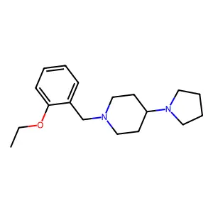 1-(2-ethoxybenzyl)-4-(1-pyrrolidinyl)piperidine structure