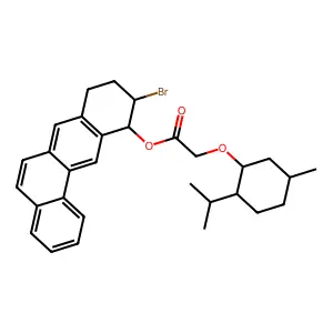 [(10R,11R)-10-bromo-8,9,10,11-tetrahydrobenzo[a]anthracen-11-yl] 2-[(1R,2S,5R)-5-methyl-2-propan-2-ylcyclohexyl]oxyacetate structure