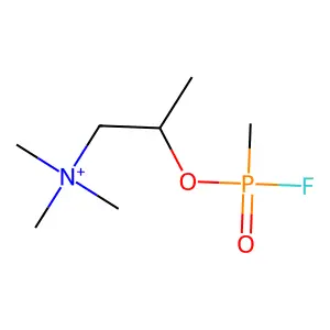 2-[fluoro(methyl)phosphoryl]oxypropyl-trimethylazanium structure