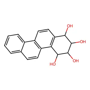 1,2,3,4-Chrysenetetrol, 1,2,3,4-tetrahydro- structure