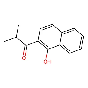 1-(1-hydroxynaphthalen-2-yl)-2-methylpropan-1-one structure