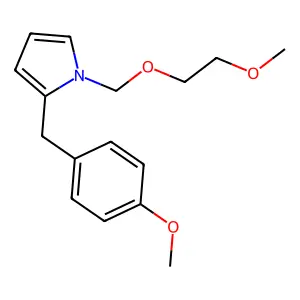 1-(2-methoxyethoxymethyl)-2-[(4-methoxyphenyl)methyl]pyrrole structure