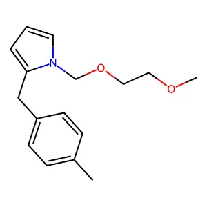 1-(2-methoxyethoxymethyl)-2-[(4-methylphenyl)methyl]pyrrole structure