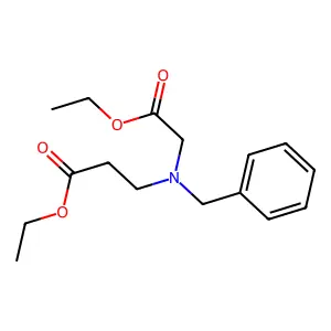 ethyl 3-[benzyl-(2-ethoxy-2-oxoethyl)amino]propanoate structure