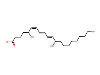 20-hydroxyleukotriene B4 structure