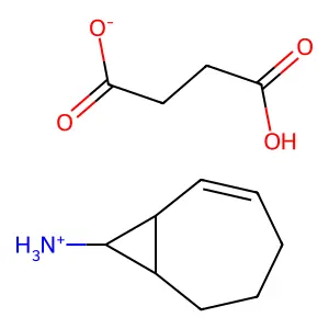 BICYCLO(5.1.0)OCT-2-ENE-8-AMINE, SUCCINATE structure