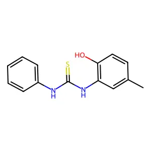 1-(2-hydroxy-5-methylphenyl)-3-phenylthiourea structure