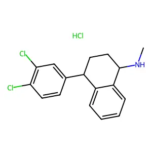 Sertraline hydrochloride structure