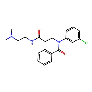 N-(3-chlorophenyl)-N-[3-[2-(dimethylamino)ethylamino]-3-oxopropyl]benzamide structure