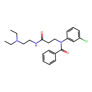 N-(3-chlorophenyl)-N-[3-[2-(diethylamino)ethylamino]-3-oxopropyl]benzamide structure