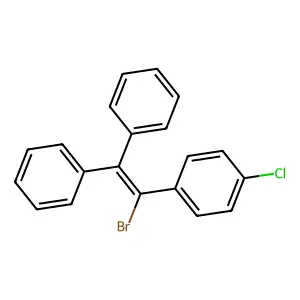 1-(1-bromo-2,2-diphenylethenyl)-4-chlorobenzene structure