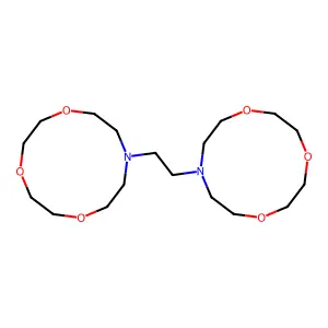 10-[2-(1,4,7-trioxa-10-azacyclododec-10-yl)ethyl]-1,4,7-trioxa-10-azacyclododecane structure