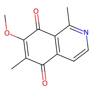 7-methoxy-1,6-dimethylisoquinoline-5,8-dione structure