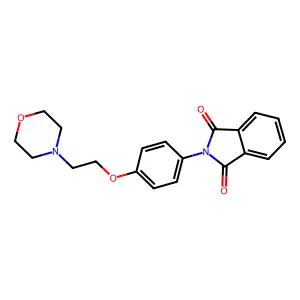 2-[4-(2-morpholin-4-ylethoxy)phenyl]isoindole-1,3-dione structure