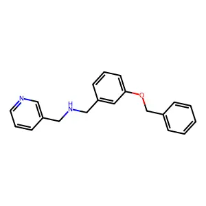 1-[3-(benzyloxy)phenyl]-N-(pyridin-3-ylmethyl)methanamine structure