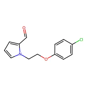 1-[2-(4-Chloro-phenoxy)-ethyl]-1H-pyrrole-2-carbaldehyde structure