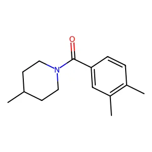 1-(3,4-dimethylbenzoyl)-4-methylpiperidine structure