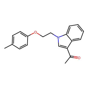 1-[1-[2-(4-Methylphenoxy)ethyl]-1H-indol-3-yl]ethanone structure