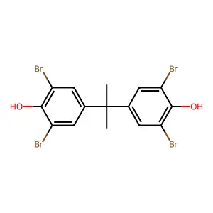 Tetrabromobisphenol A structure