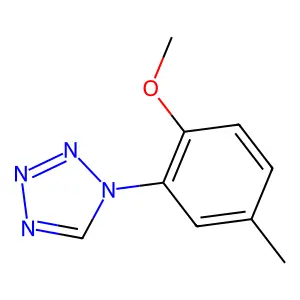 1-(2-methoxy-5-methylphenyl)-1H-tetrazole structure