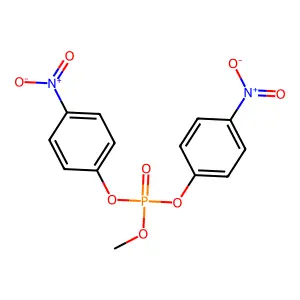 Bis(4-nitrophenyl)methyl phosphate structure