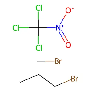 bromomethane1-bromopropanetrichloro(nitro)methane structure