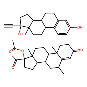[(6S,8R,9S,10R,13S,14S,17R)-17-acetyl-6,10,13-trimethyl-3-oxo-2,6,7,8,9,11,12,14,15,16-decahydro-1H-cyclopenta[a]phenanthren-17-yl] acetate(8R,9S,13S,14S,17R)-17-ethynyl-13-methyl-7,8,9,11,12,14,15,16 structure