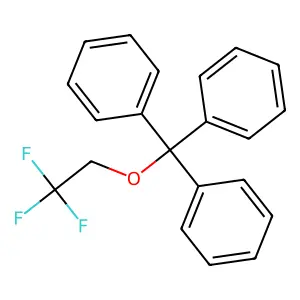 1,1',1''-[(2,2,2-trifluoroethoxy)methanetriyl]tribenzene structure