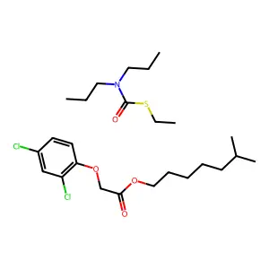 Acetic acid, (2,4-dichlorophenoxy)-, isooctyl ester, mixt. with S-ethyl dipropylcarbamothioate structure