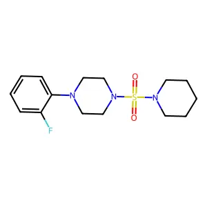 1-(2-Fluoro-phenyl)-4-(piperidine-1-sulfonyl)-piperazine structure