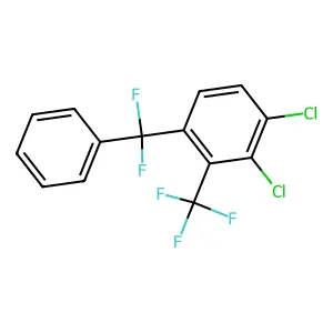 1,2-dichloro-4-[difluoro(phenyl)methyl]-3-(trifluoromethyl)benzene structure