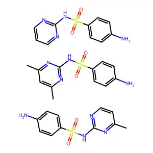 Trisulfapyrimidine structure