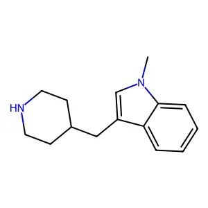 1-methyl-3-(piperidin-4-ylmethyl)-1h-indole structure