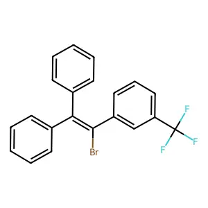 ETHYLENE, 1-BROMO-2,2-DIPHENYL-1-(alpha,alpha,alpha-TRIFLUORO-m-TOLYL)- structure