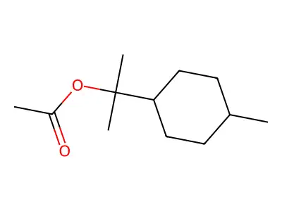 Dihydroterpinyl acetate structure