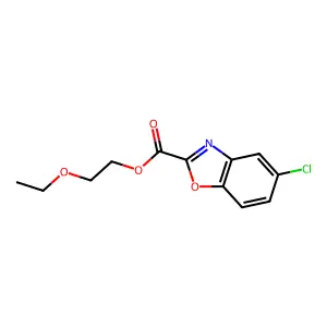 2-ethoxyethyl 5-chloro-1,3-benzoxazole-2-carboxylate structure