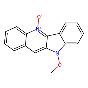 10-methoxy-5-oxidoindolo[3,2-b]quinolin-5-ium structure